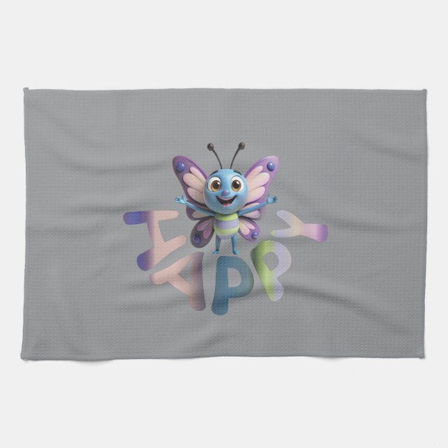 HAPPY KITCHEN TOWEL (Horizontal)