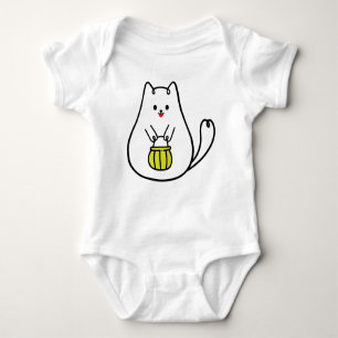 Happy Kitty  Baby Bodysuit