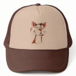 Happy Kitty Face Hat