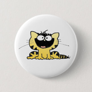 Happy-Kitty Pinback Button