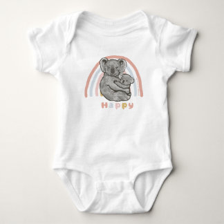 Happy koala baby bodysuit