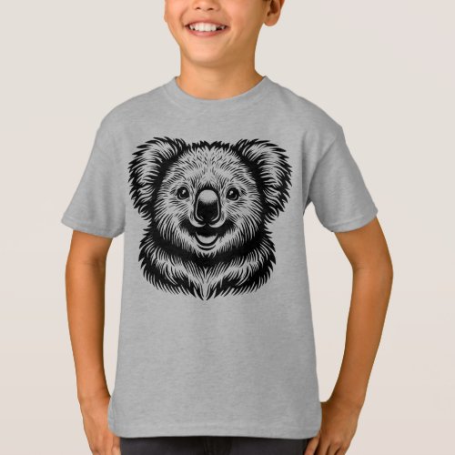 Happy Koala Bear Portrait T_Shirt