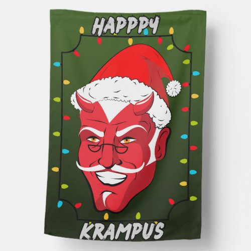 Happy Krampus House Flag