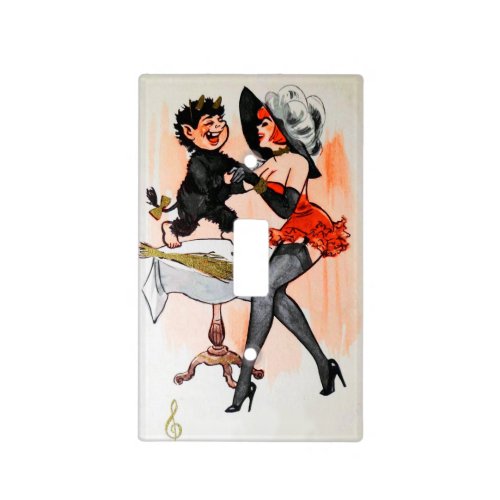 Happy Krampus with Temptress Vintage Christmas Light Switch Cover