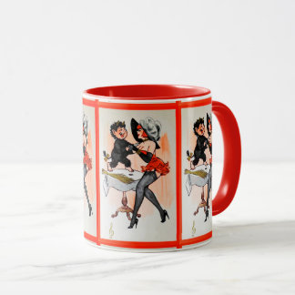 Happy Krampus with Temptress Vintage Christmas Mug