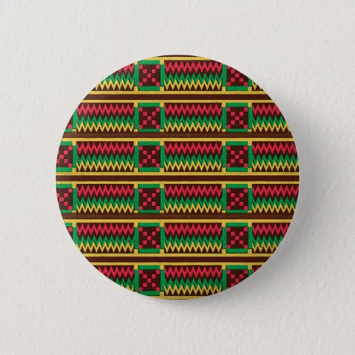 Happy Kwanzaa African Colors  Button
