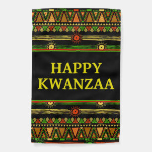 Happy Kwanzaa African Pattern Garden Flag
