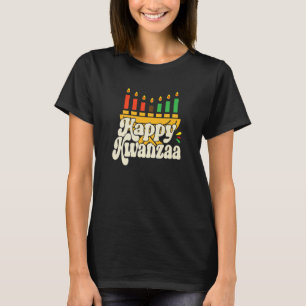 Happy Kwanzaa African Pride Black Woman Seven Prin T-Shirt