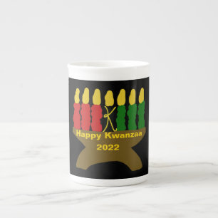 Happy Kwanzaa Bone China Mug
