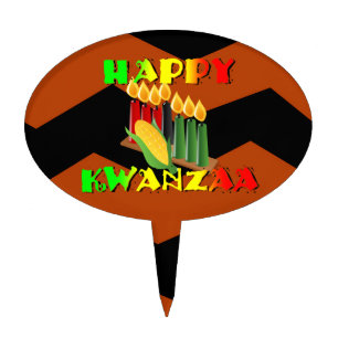 HAPPY KWANZAA CAKE TOPPER