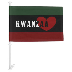 Happy Kwanzaa Car Flag