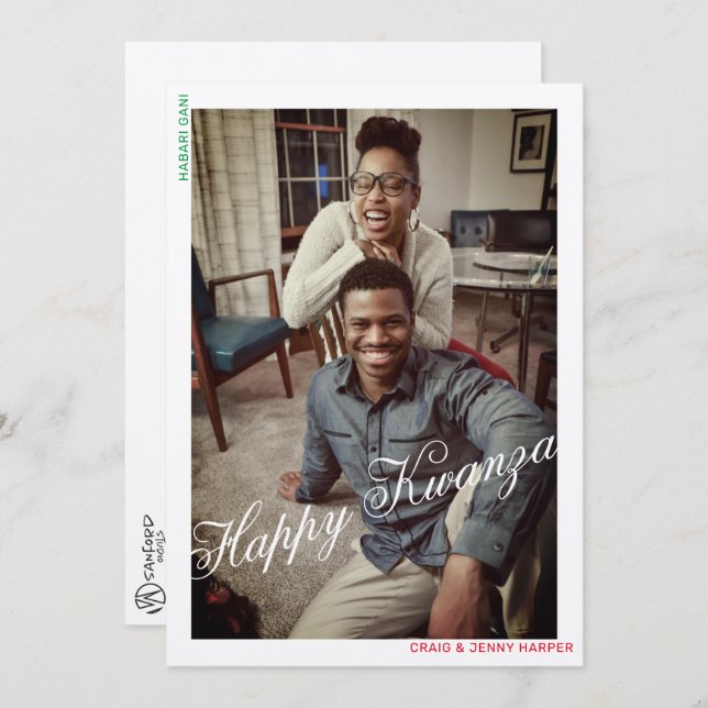 Happy Kwanzaa Card (Front/Back)