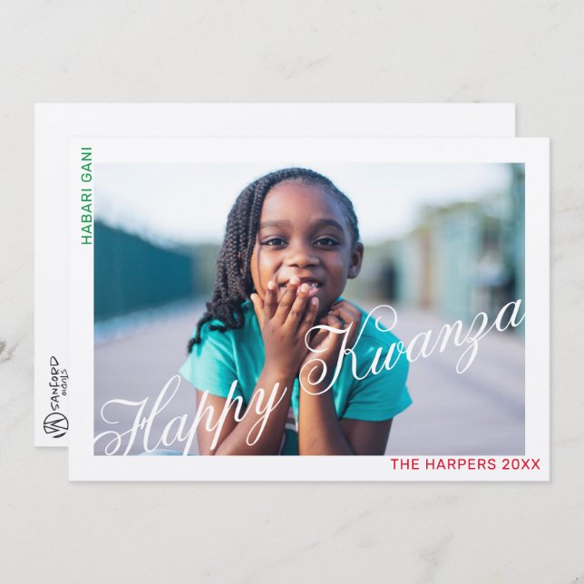 Happy Kwanzaa Card (Front/Back)