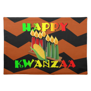 HAPPY KWANZAA CLOTH PLACEMAT
