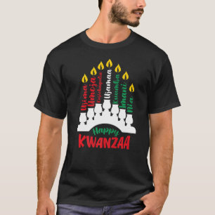 Happy Kwanzaa Decoration African American Peace Lo T-Shirt