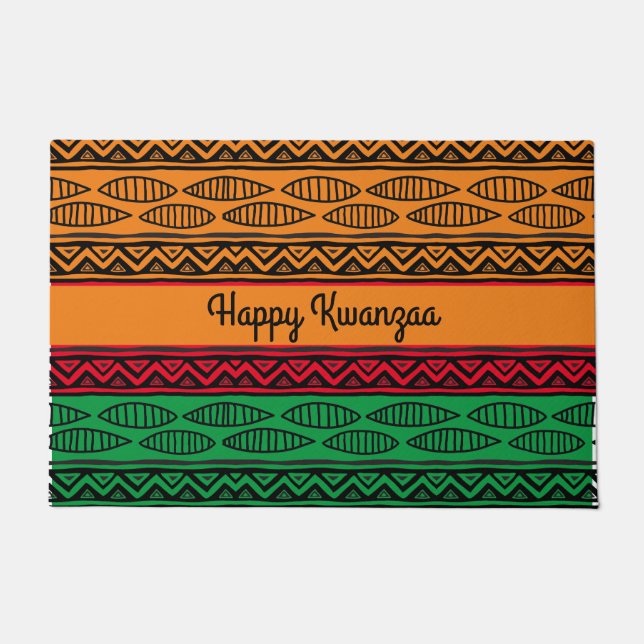 Happy Kwanzaa Doormat (Front)