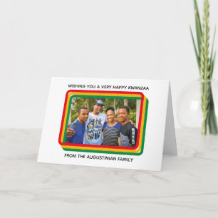 Happy Kwanzaa Family Photo Holiday Card