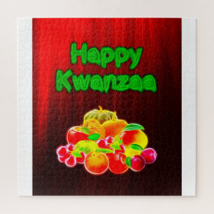 Happy Kwanzaa First Fruits Jigsaw Puzzle