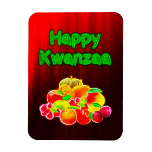 Happy Kwanzaa First Fruits Magnet