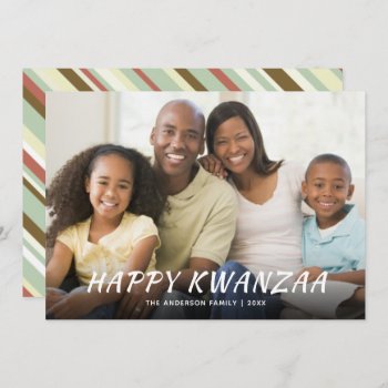 Happy Kwanzaa Full Photo Holiday Card by SquirrelHugger at Zazzle