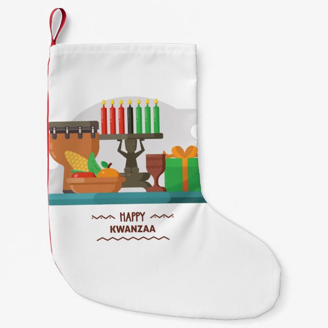 happy kwanzaa gifts stocking (Front)
