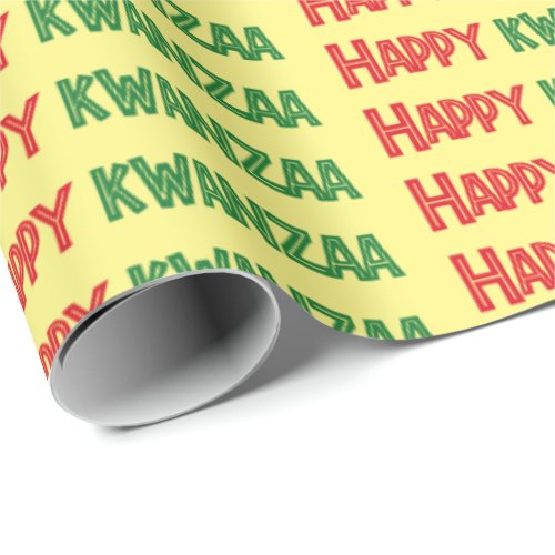 Happy Kwanzaa Greeting Wrapping Paper