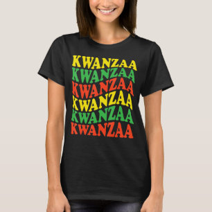 Happy Kwanzaa Groovy African Black Culture Afro wo T-Shirt