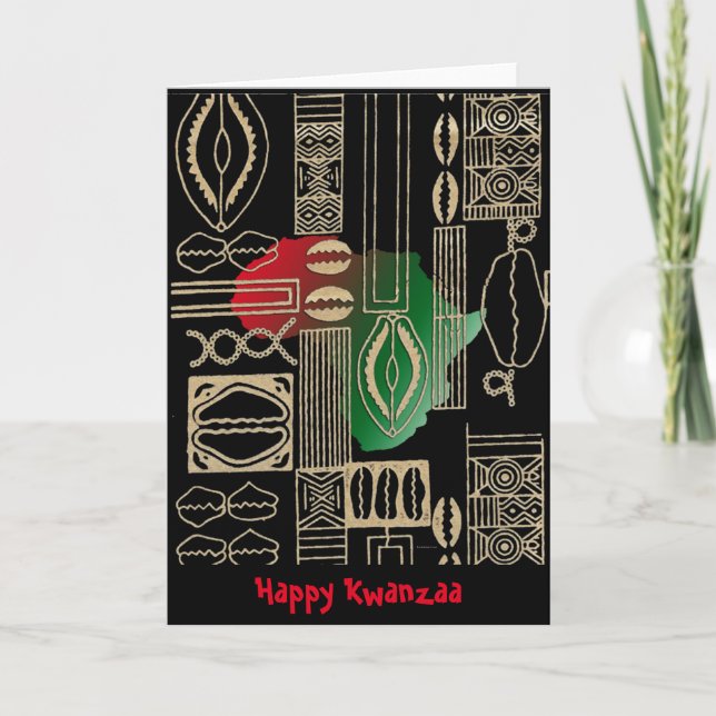 Happy Kwanzaa Holiday Card (Front)