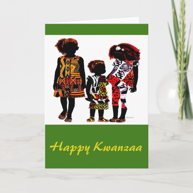 Happy Kwanzaa Holiday Card (Front)