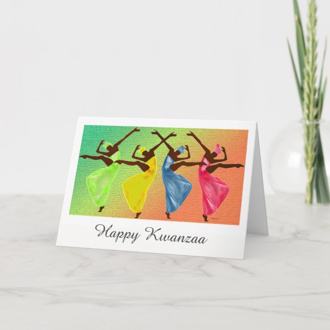 Happy Kwanzaa Holiday Card (Front)