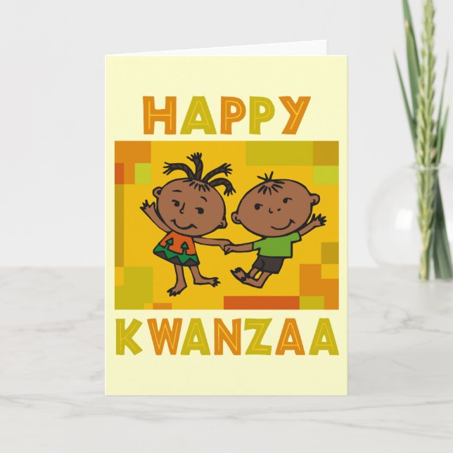 Happy Kwanzaa Holiday Card (Front)