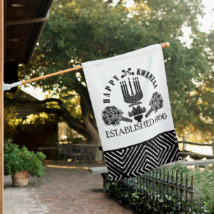 Happy Kwanzaa House Flag