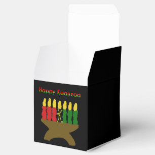 Happy Kwanzaa Kinara Favor Boxes