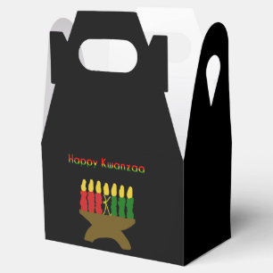 Happy Kwanzaa Kinara Favor Boxes