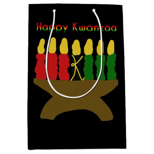 Happy Kwanzaa Kinara Medium Gift Bag