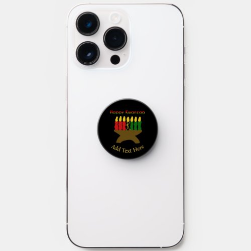 Happy Kwanzaa Kinara PopSocket