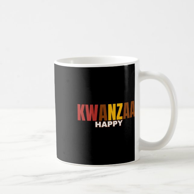 Happy Kwanzaa Kinara-seven Principles Of Kwanzaa ( Coffee Mug (Right)