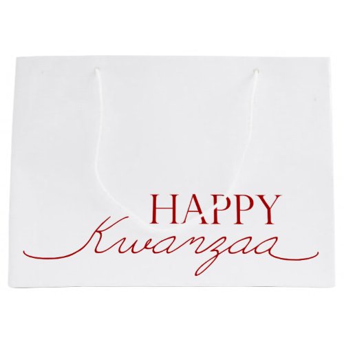 Happy Kwanzaa Large Gift Bag