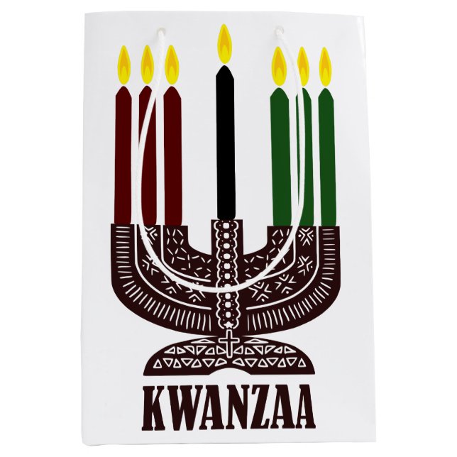Happy Kwanzaa Medium Gift Bag (Front)