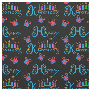 Happy Kwanzaa Patterns Fabric