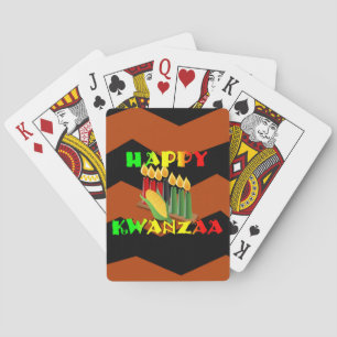 HAPPY KWANZAA POKER CARDS