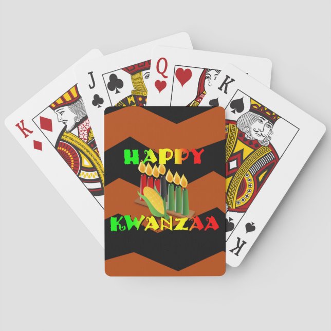 HAPPY KWANZAA POKER CARDS (Back)