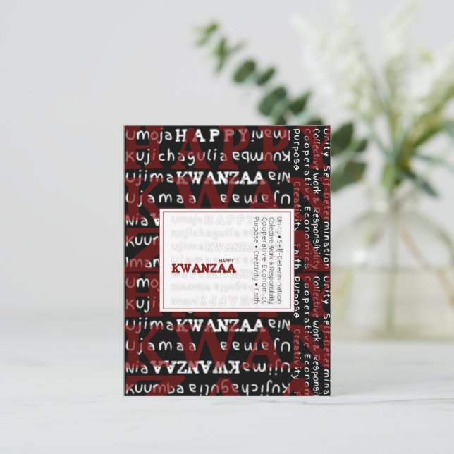 Happy Kwanzaa Postcard (Standing Front)
