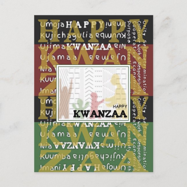 Happy Kwanzaa Postcard (Front)