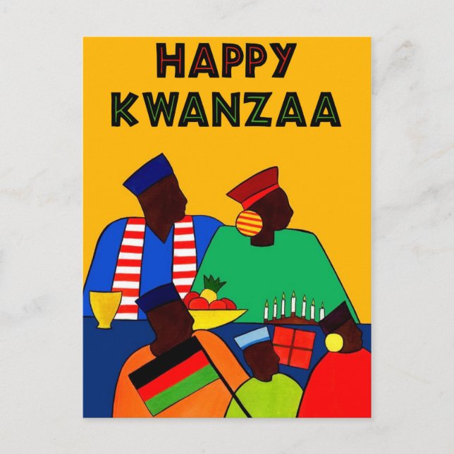 Happy Kwanzaa Postcard (Front)
