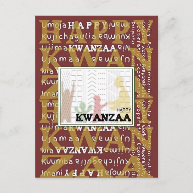 Happy Kwanzaa Postcard (Front)