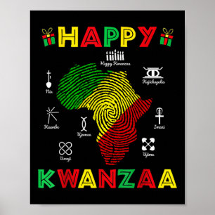 Happy Kwanzaa Seven Principles Of Kwanzaa Women 7  Poster