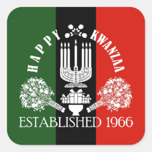 Happy Kwanzaa Square Sticker