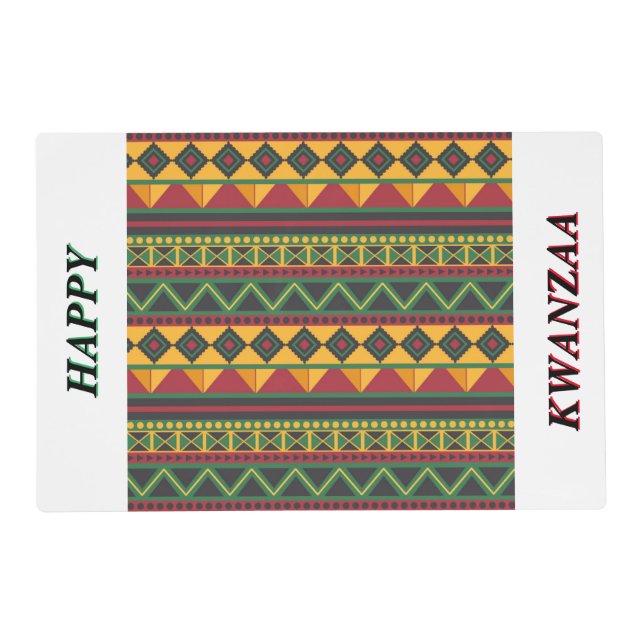 Happy Kwanzaa Table Placemat (Front)
