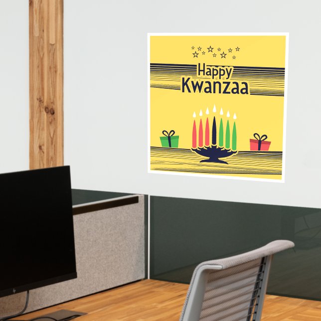 Happy Kwanzaa Wall Decal (Office 2)